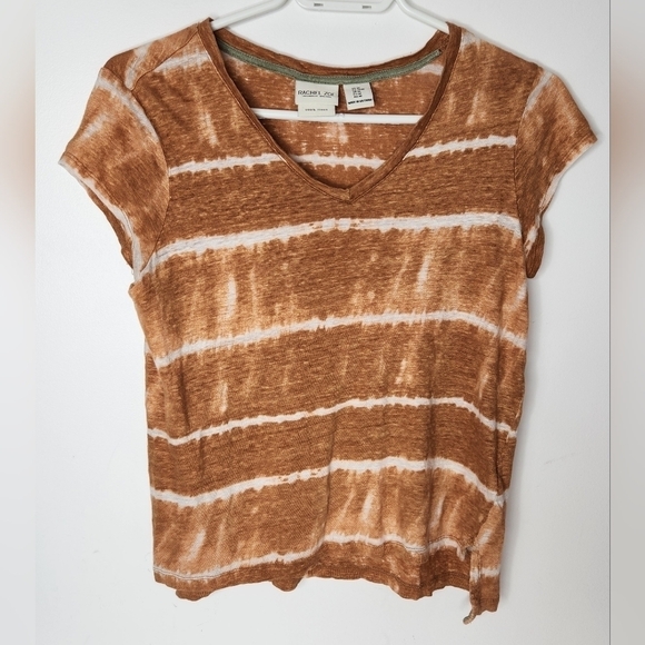 Rachel and Zoe Copper tie dyed tee shirt Size Medium - Picture 3 of 8